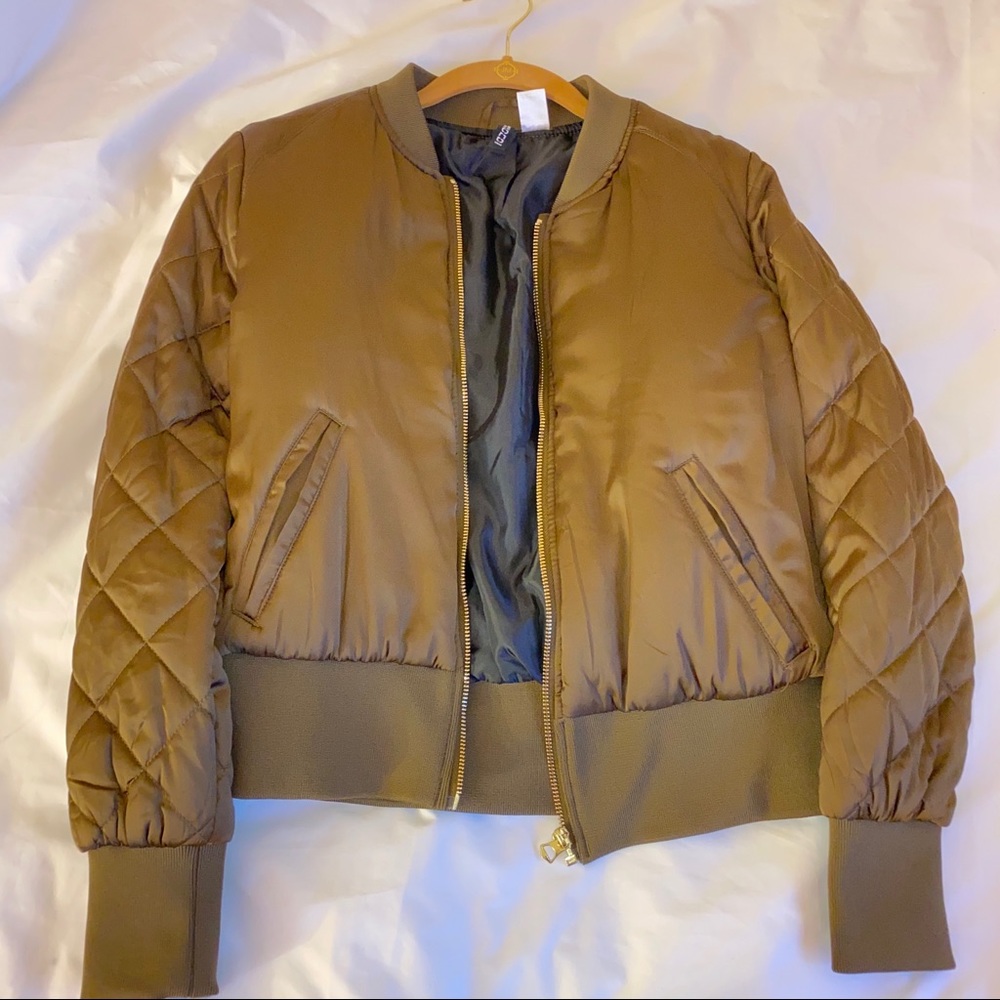 H&M Olive Green Bomber Jacket